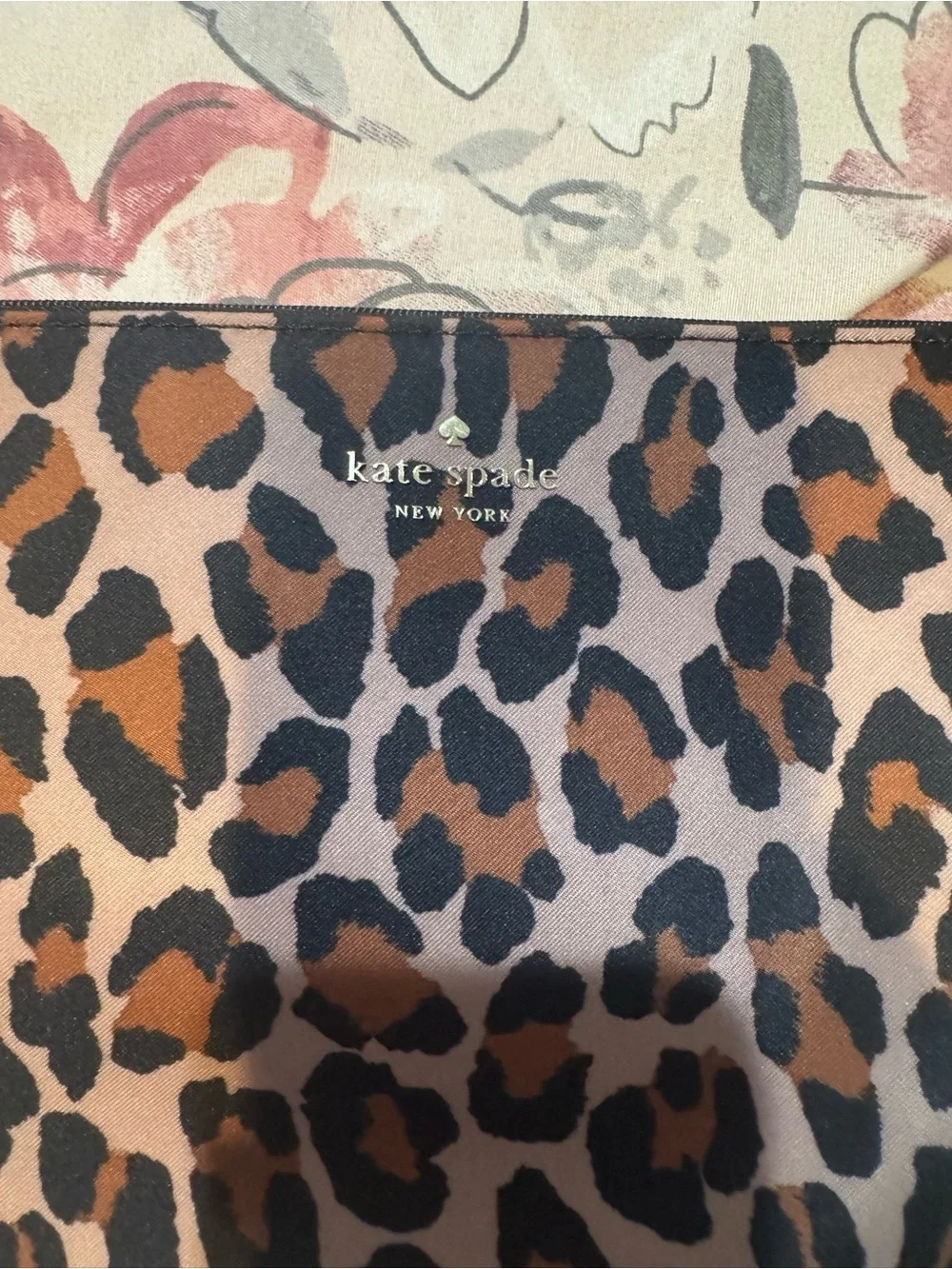 NWOT Kate Spade Leopard Wristlet